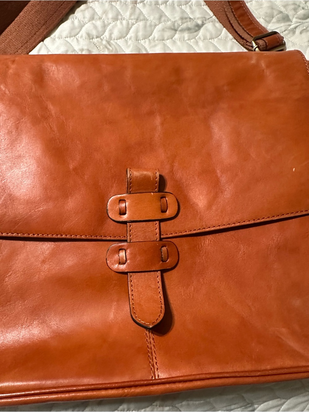 Classic Leather Messenger Bag - Brown *Great work/laptop bag* - Picture 6 of 10